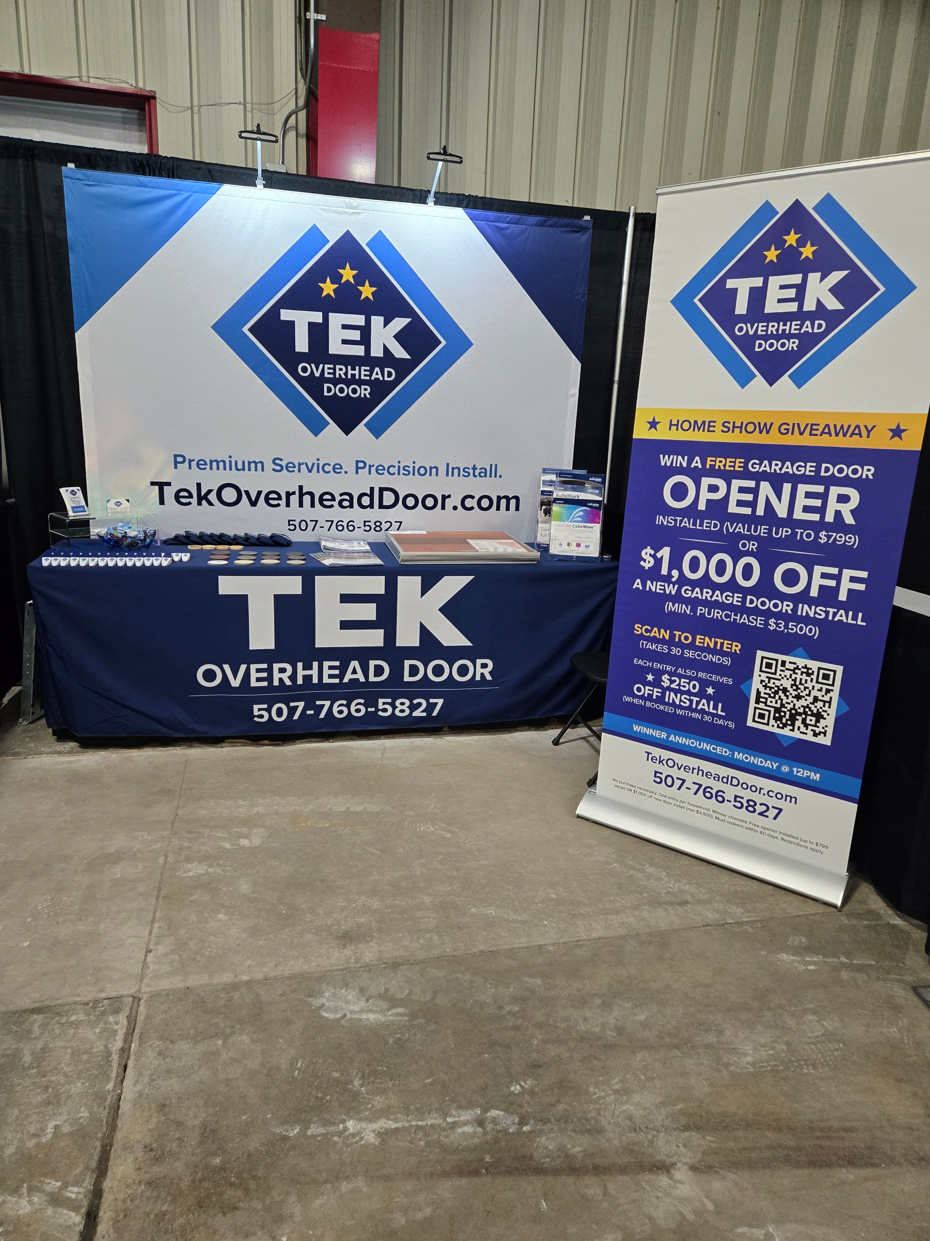 Project Tek Overhead Door Is at the Fairmont Home Show Today image