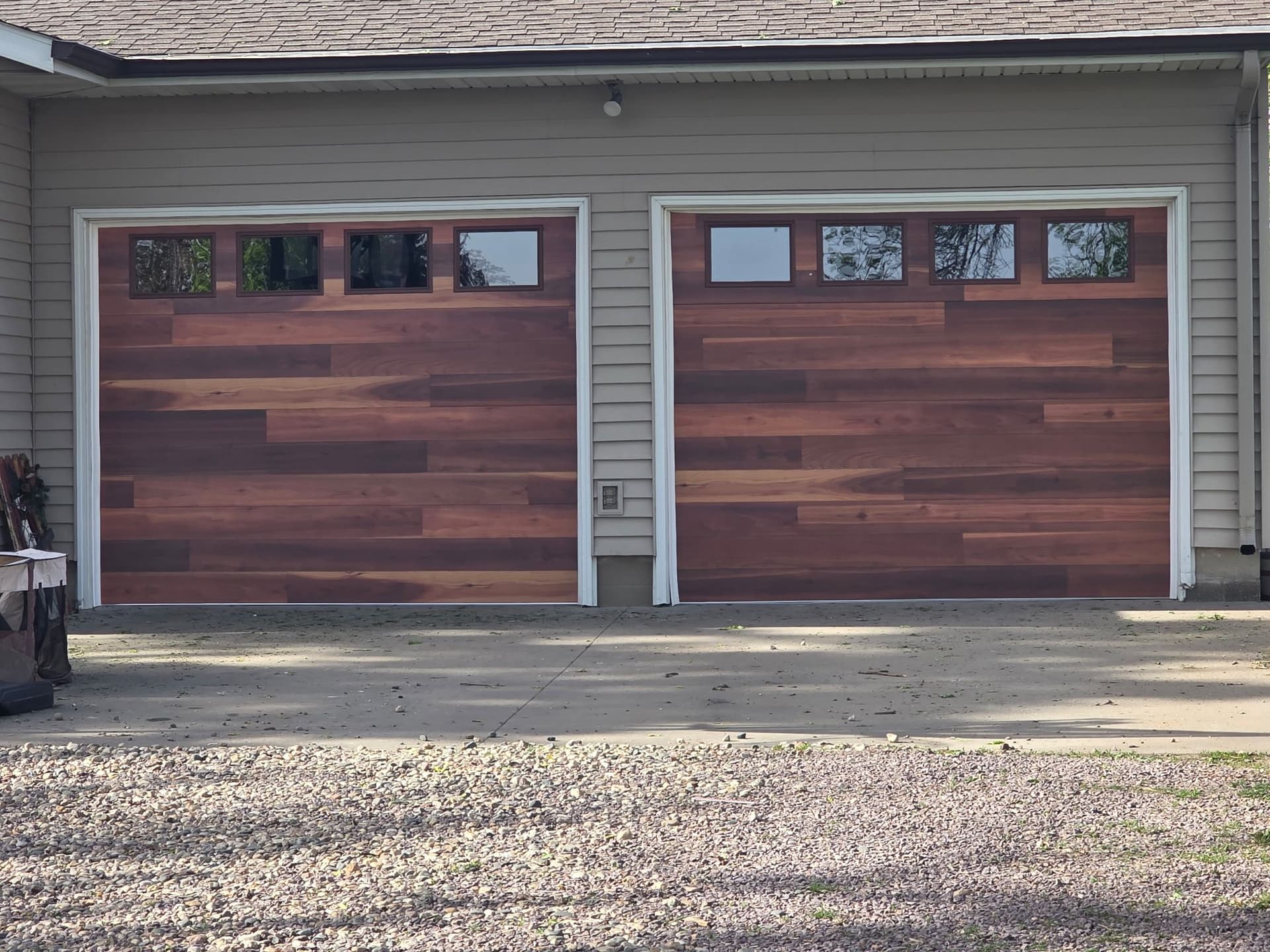 Raynor Cedar Plank Wood-Tone Garage Doors That Actually Turn Heads image
