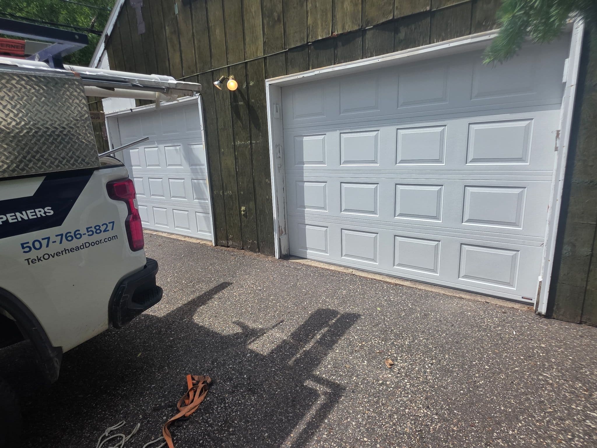 Project Two Old Wood Doors Out, Two Insulated Hörmann Doors In image
