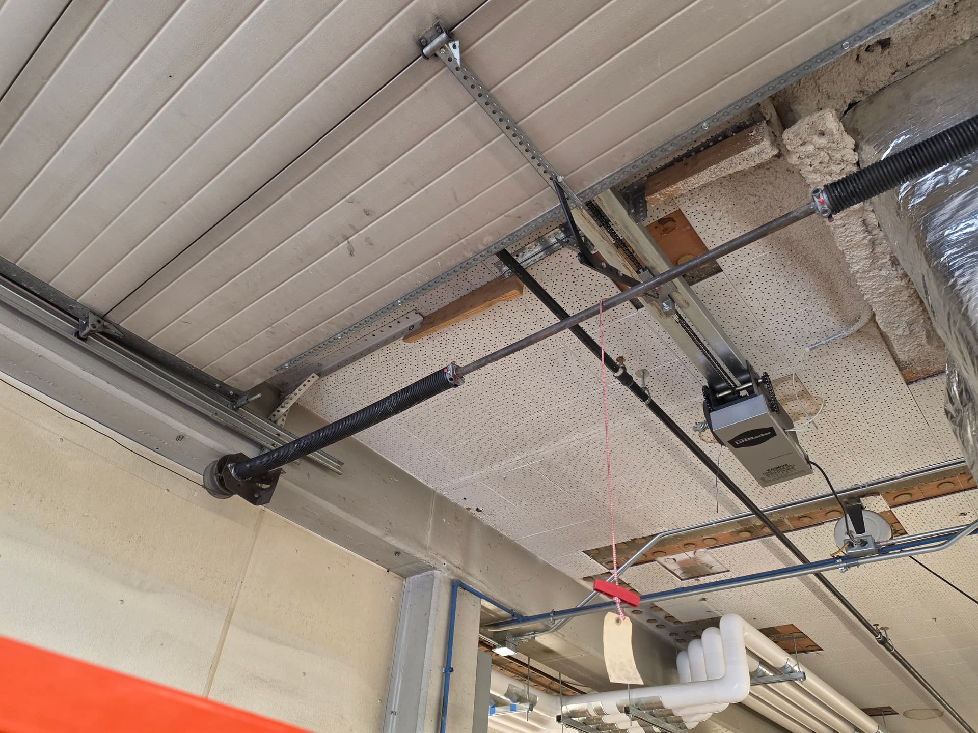 Gallery photos for Commercial Garage Door Opener and Spring Install in a Tight Overhead Space: Image #2