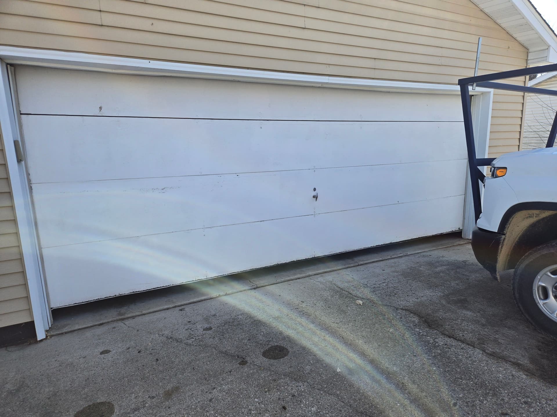 Gallery photos for Garage Door Upgrade Featuring New Steel Panels: Image #1