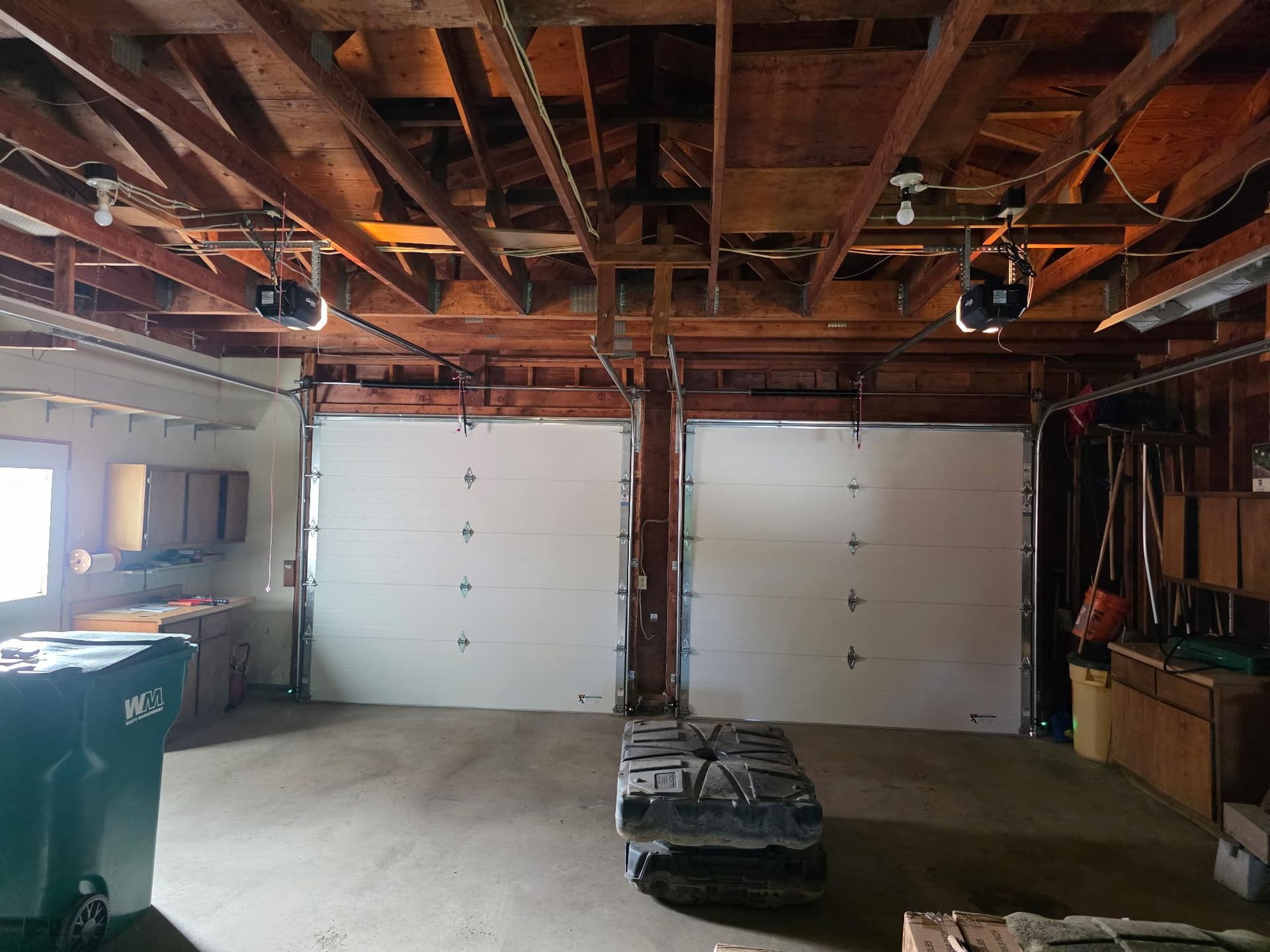 Gallery photos for Dual Black AP138 Garage Door Installation on a Raised Ranch: Image #1