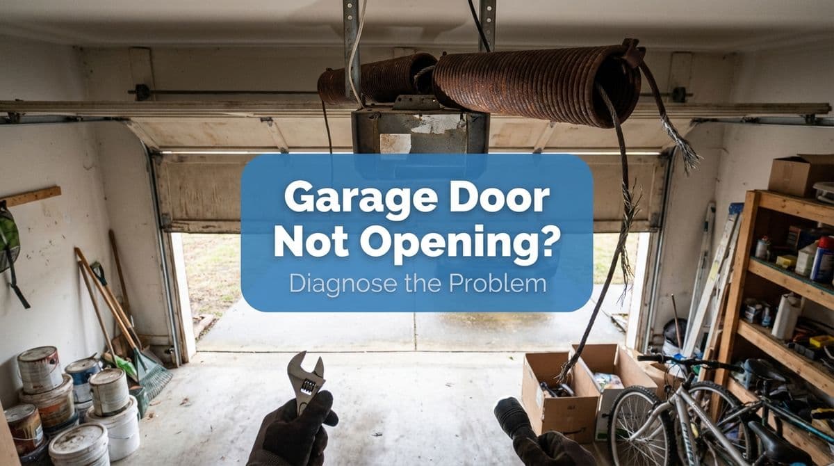 Garage Door Won’t Open? Spring, Cable, or Something Else? image